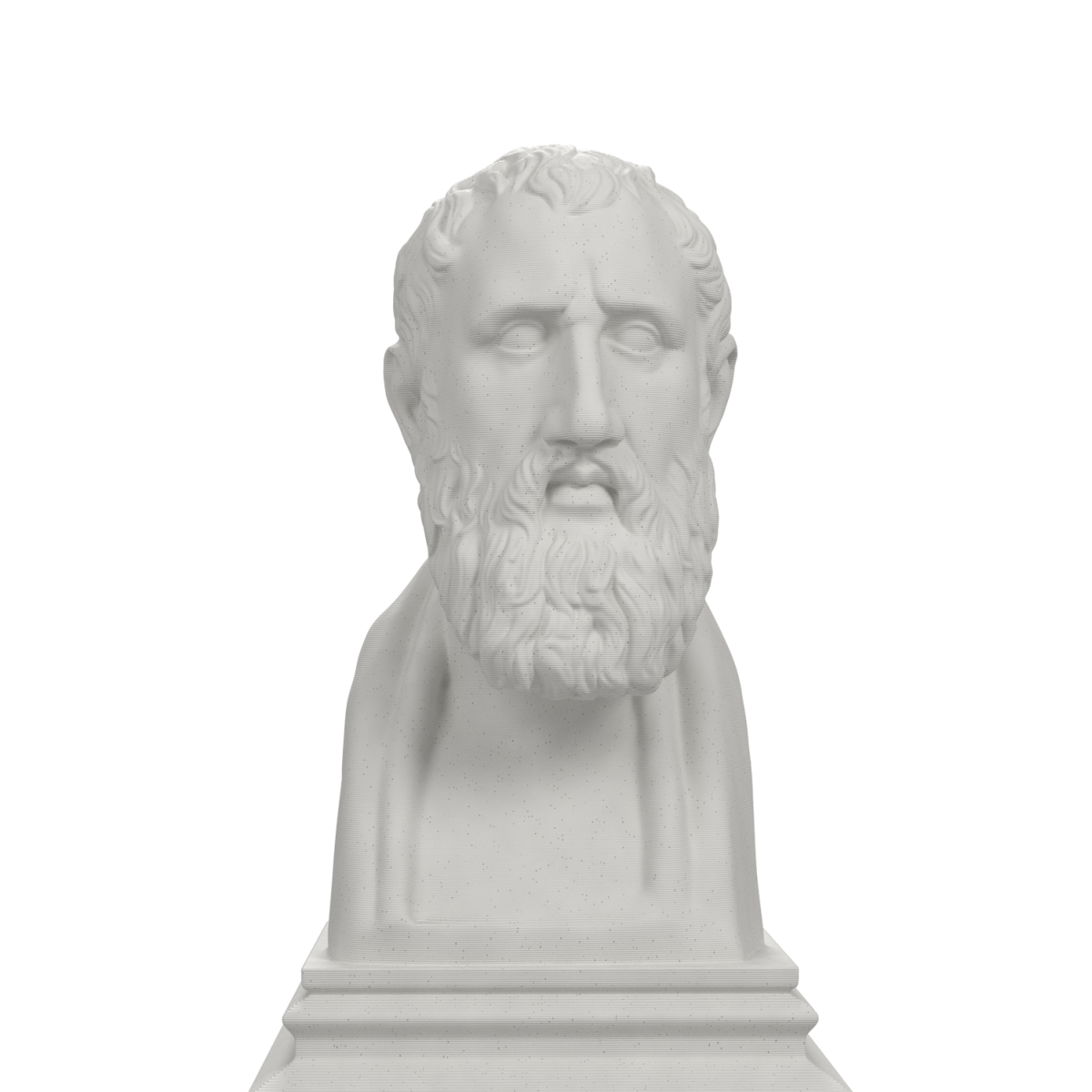 Zeno of Citium bust in marble stone