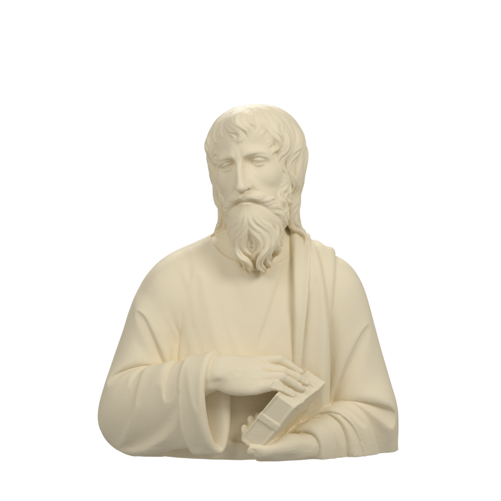 Unidentified saint with book bust in Ivory White