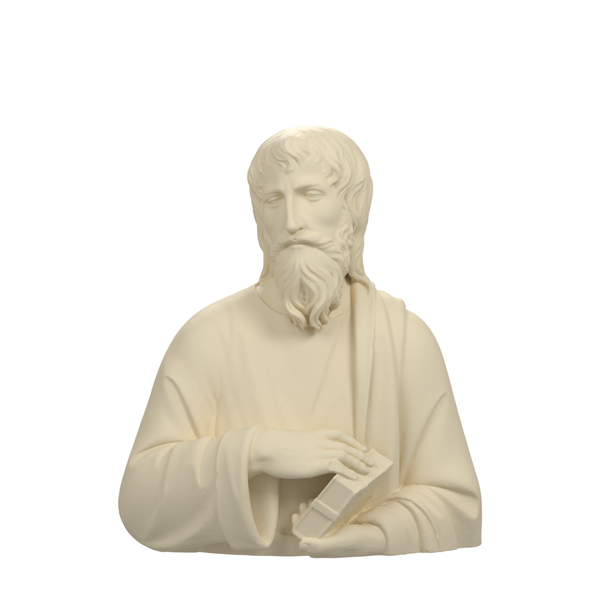 Unidentified saint with book bust in Ivory White
