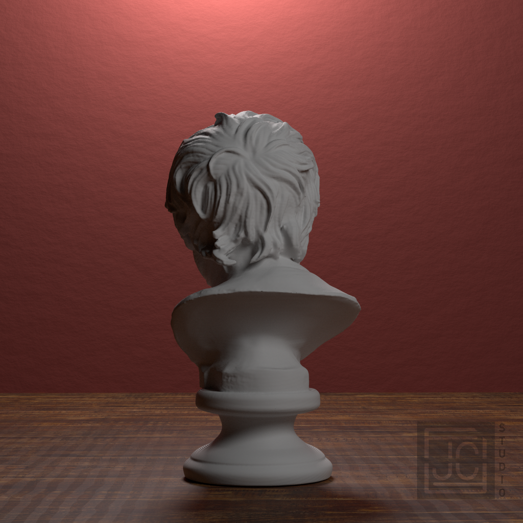 Pseudo-Seneca portrait bust, back