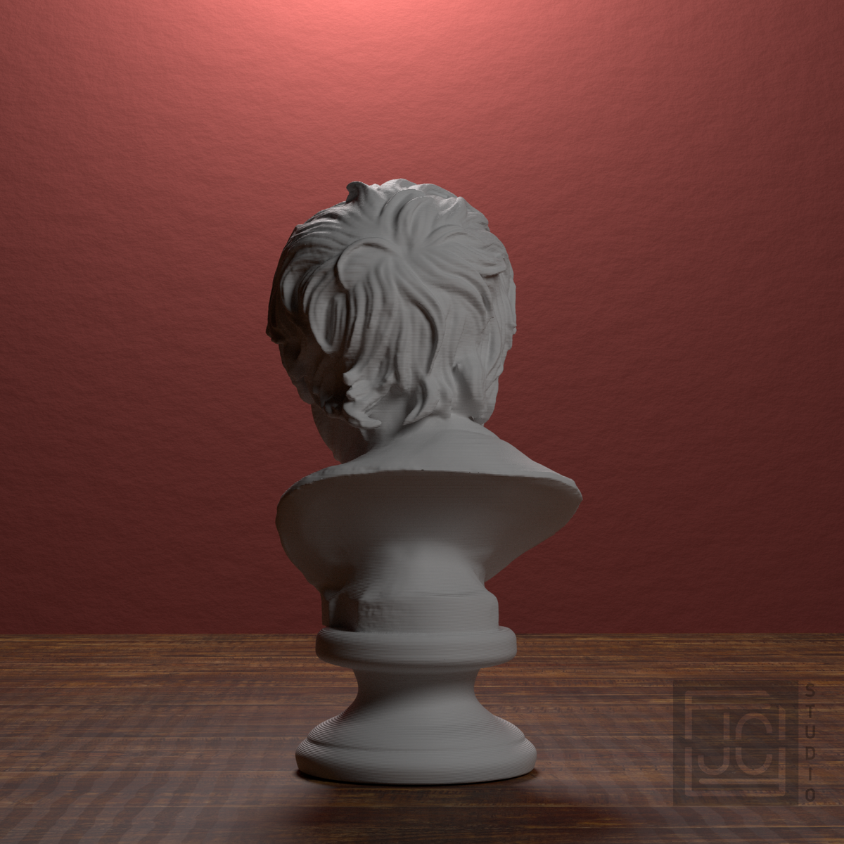 Pseudo-Seneca portrait bust, back