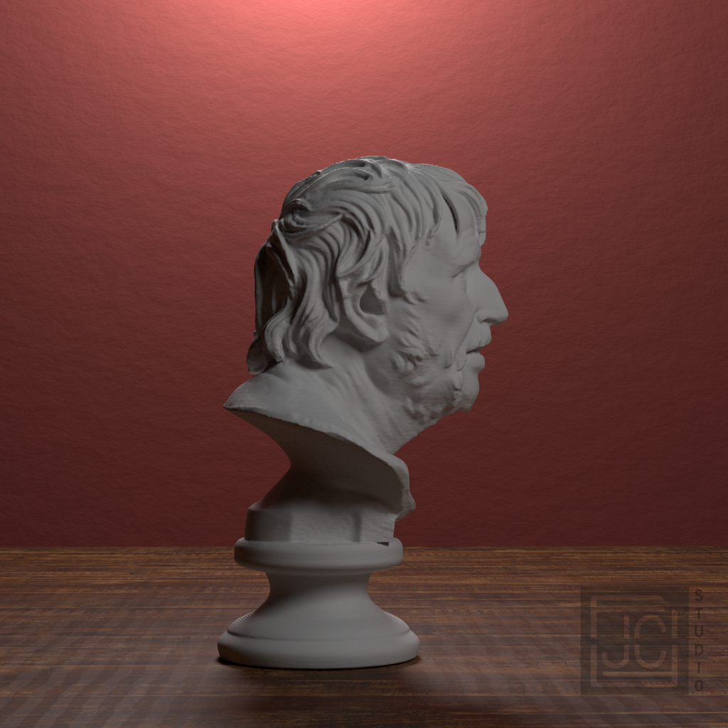 Pseudo-Seneca portrait bust, right side