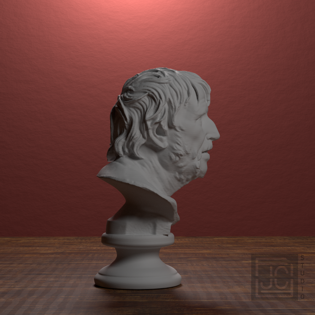 Pseudo-Seneca portrait bust, right side