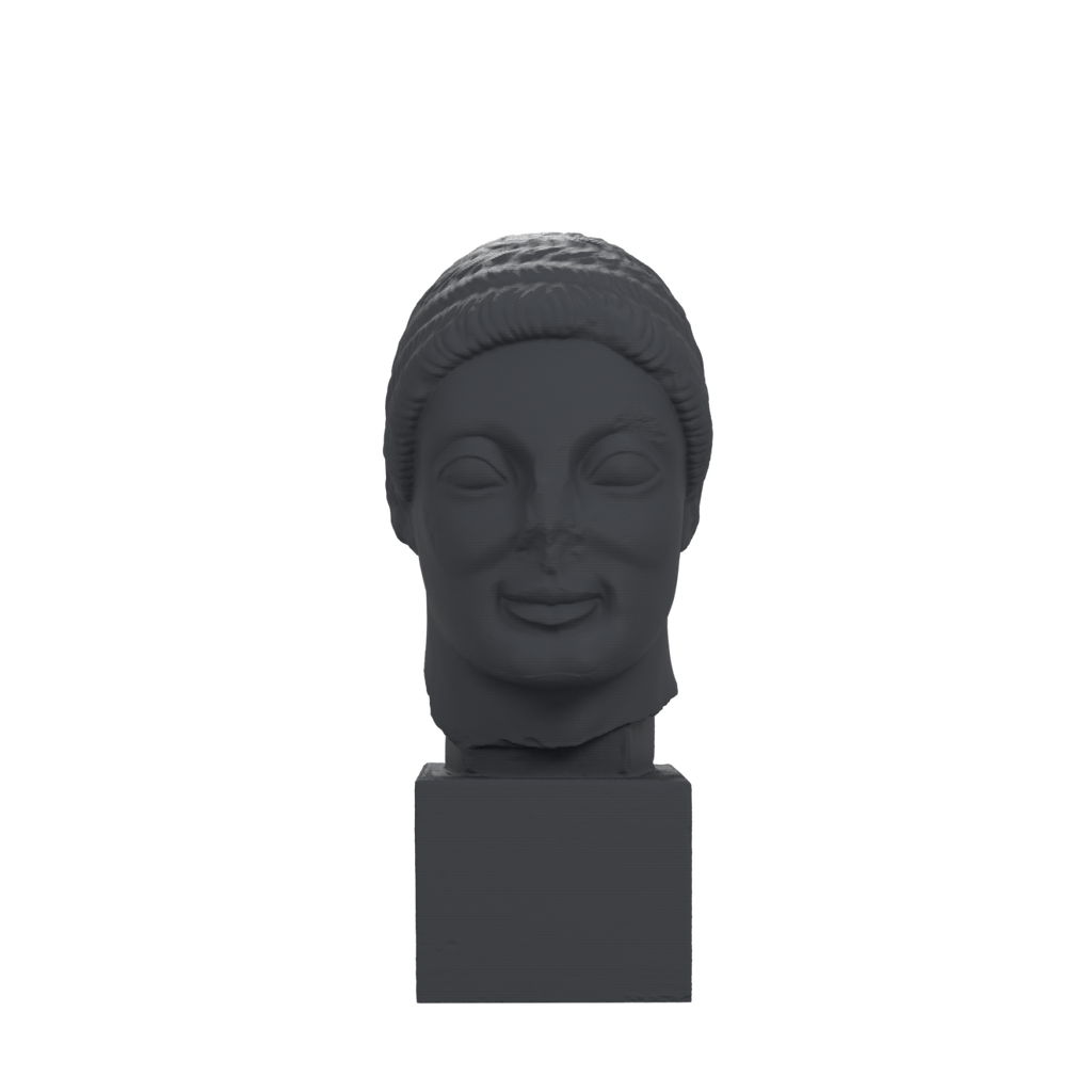 Rayet Head portrait bust in Charcoal Black