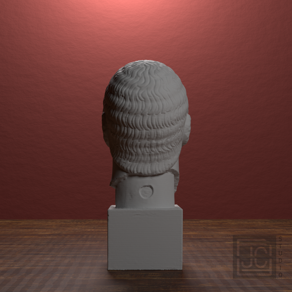 Rayet Head portrait bust, back