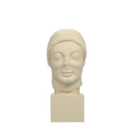Rayet Head portrait bust in Ivory White