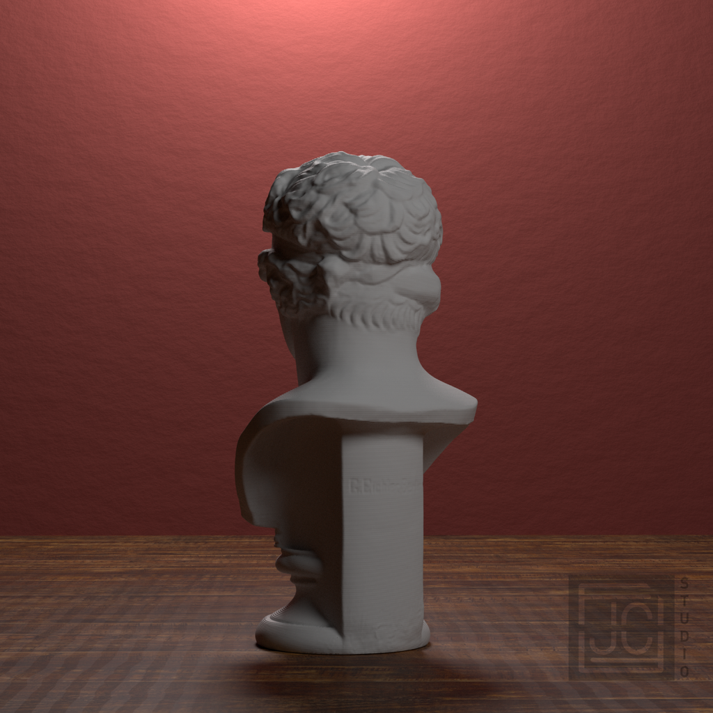 Diadoumenos athlete bust, back