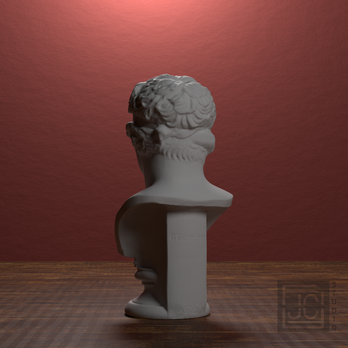Diadoumenos athlete bust, back