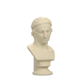 Diadoumenos athlete bust in Ivory White