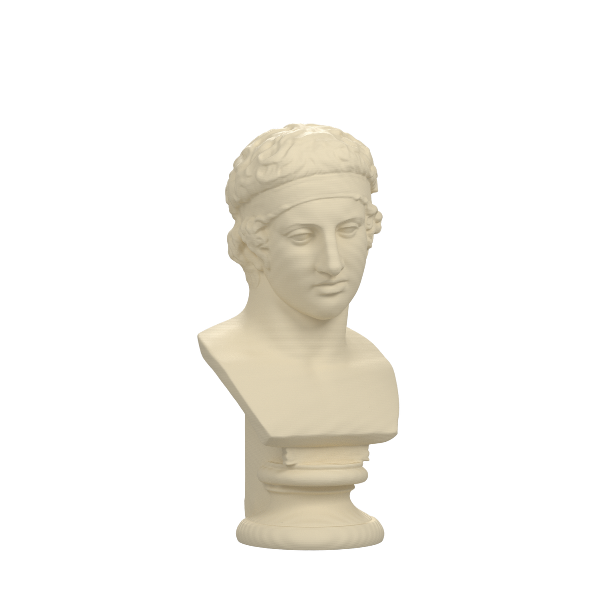 Diadoumenos athlete bust in Ivory White
