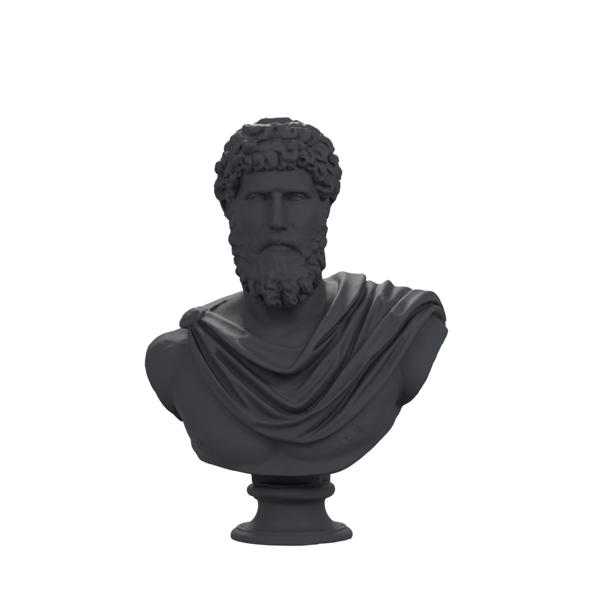 Aelius Verus bust in Charcoal Black