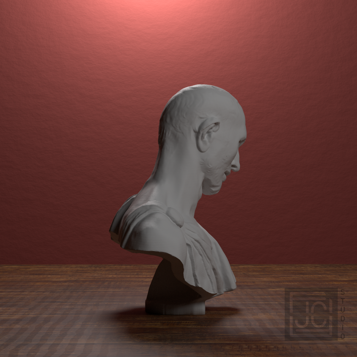 Il Zucchone prophet bust, right side