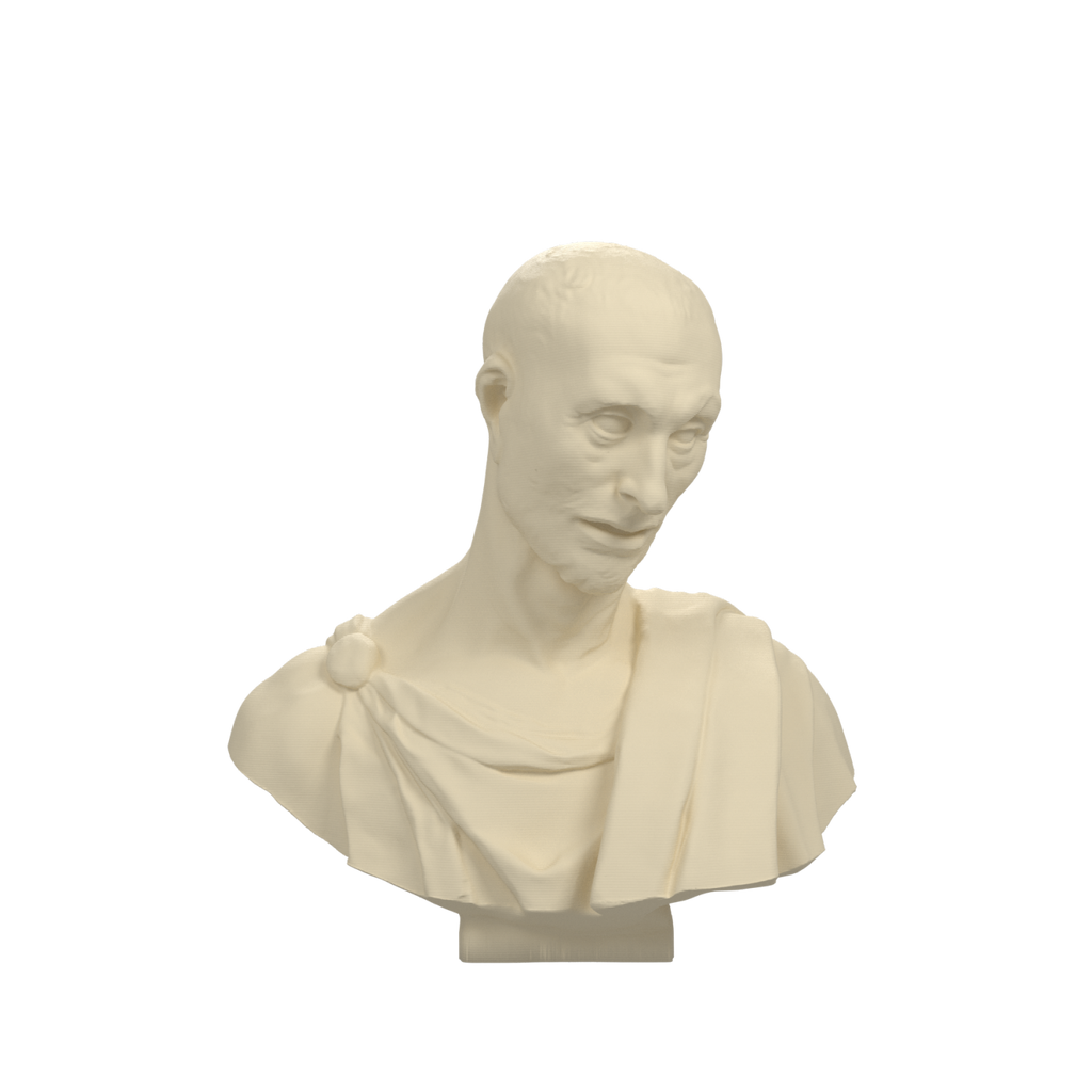 Il Zucchone prophet bust in Ivory White