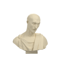 Il Zucchone prophet bust in Ivory White