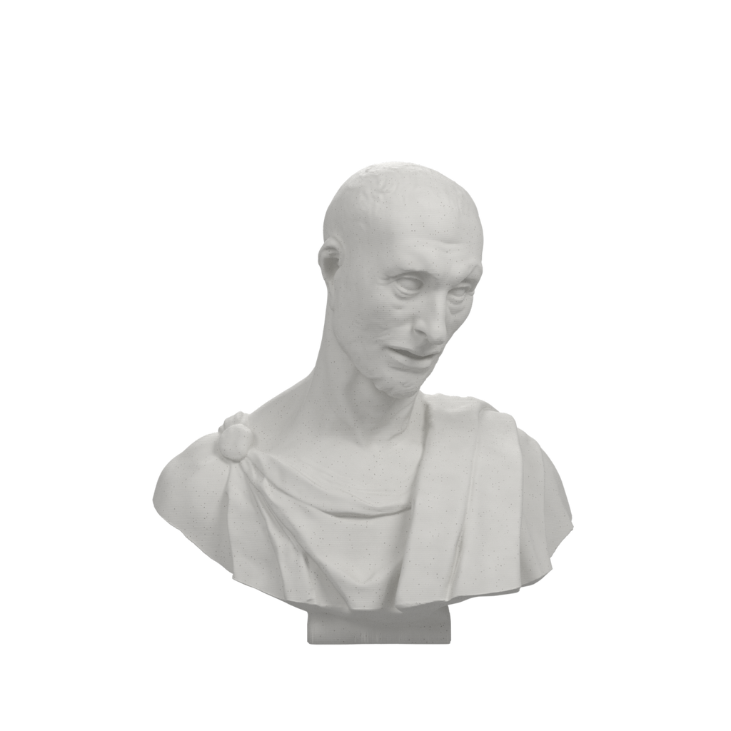 Il Zucchone prophet bust in Marble Stone