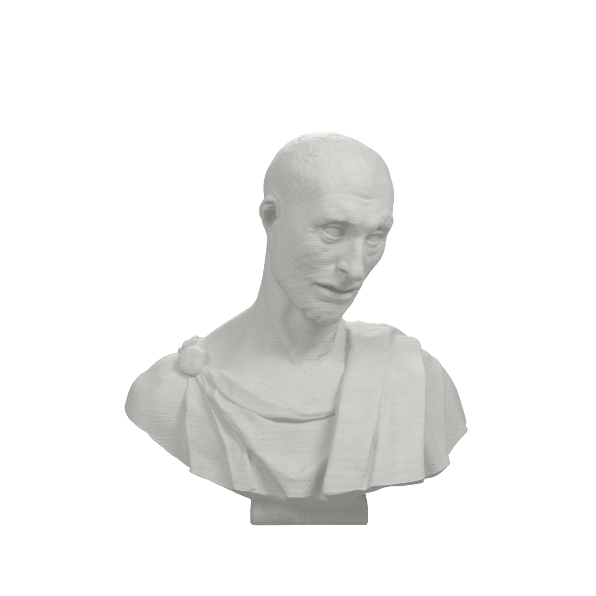 Il Zucchone prophet bust in Marble Stone