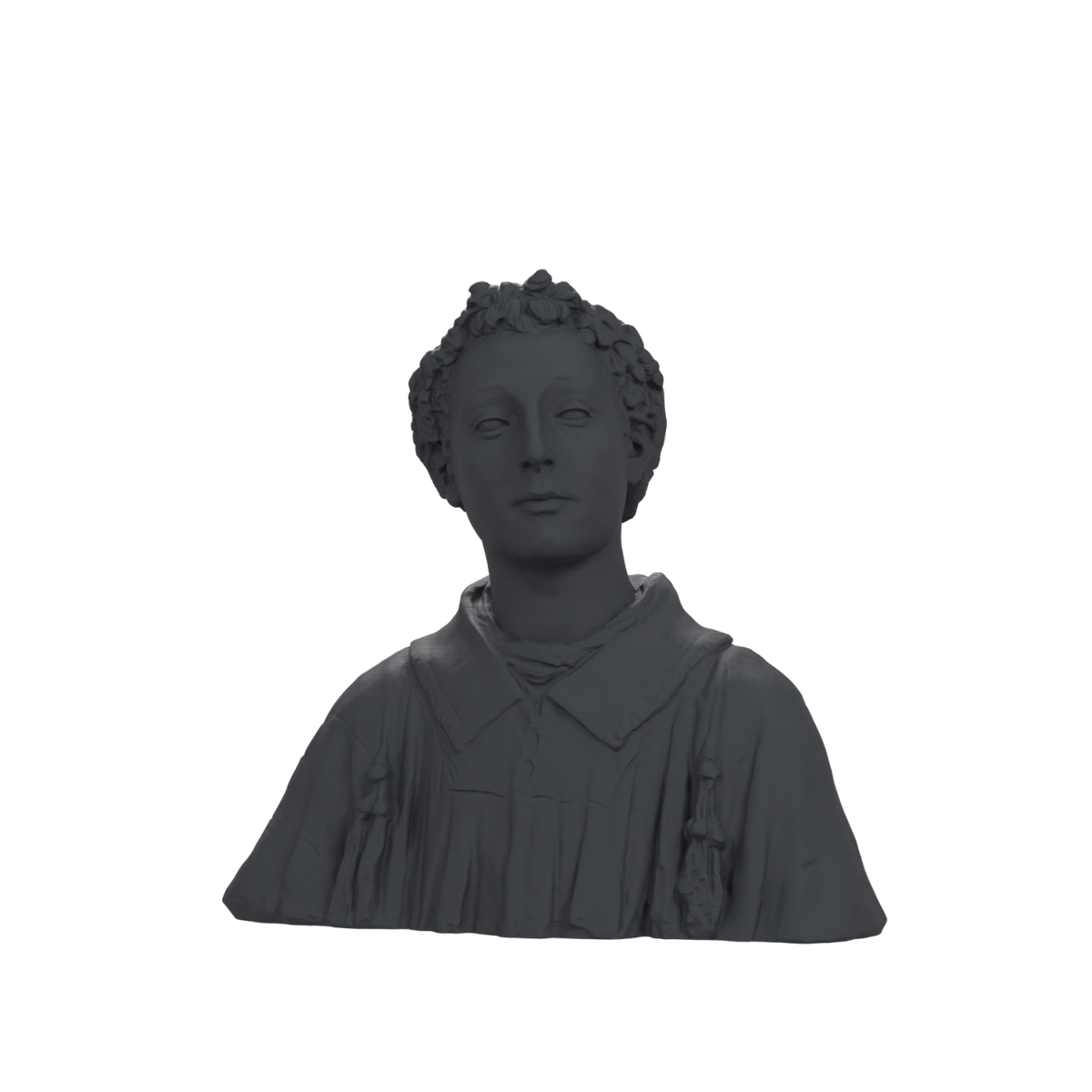 Young Cleric bust in Charcoal Black