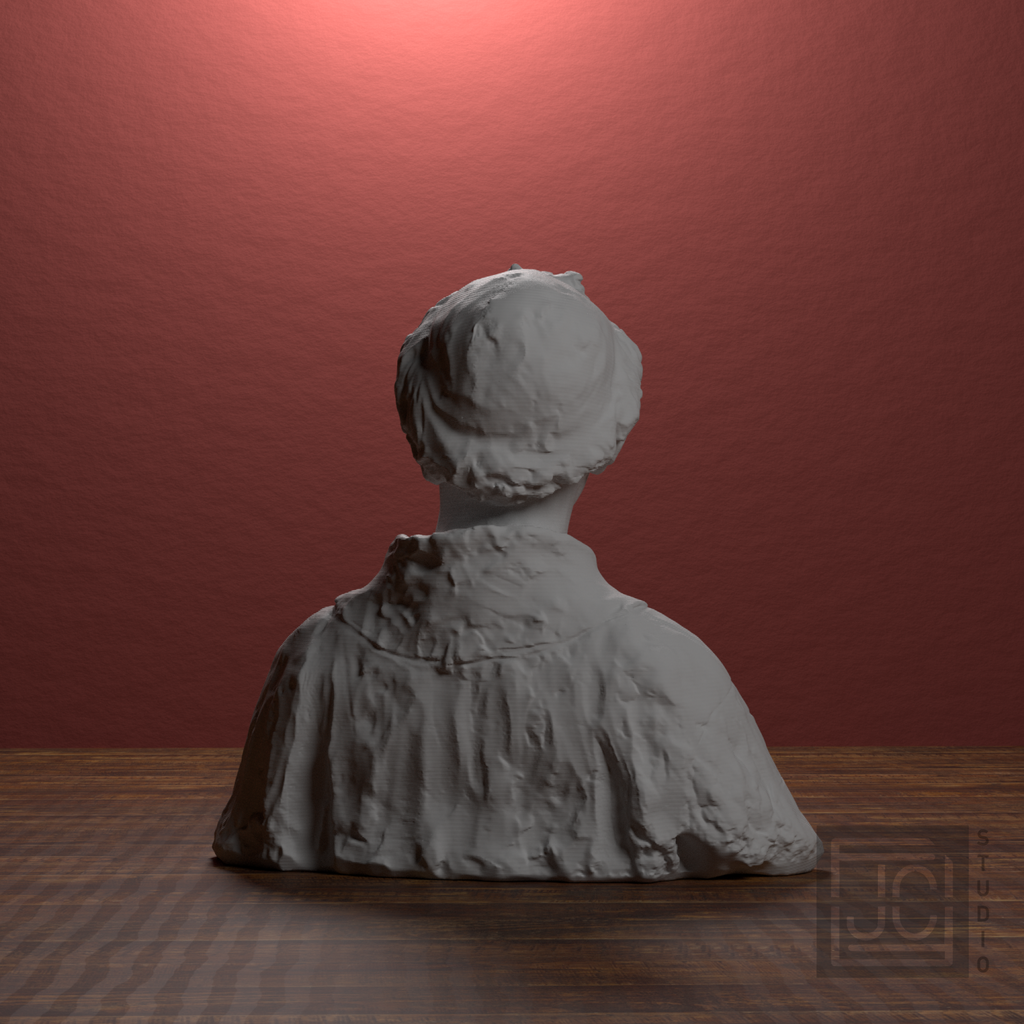 Young Cleric bust, back