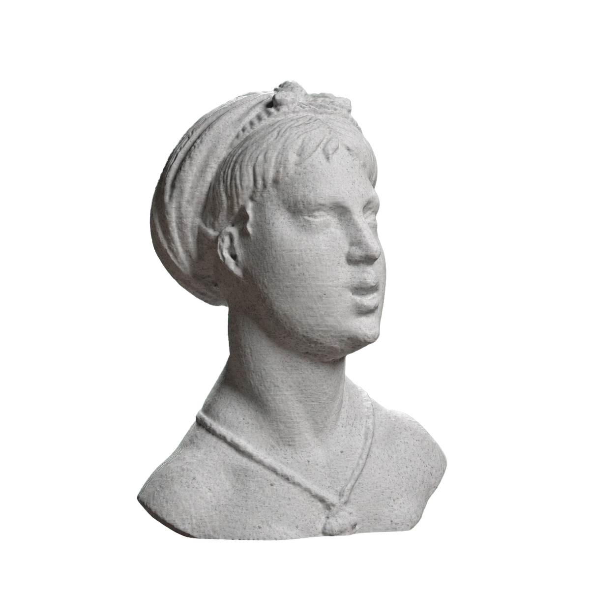 Singing Woman bust in Marble Stone