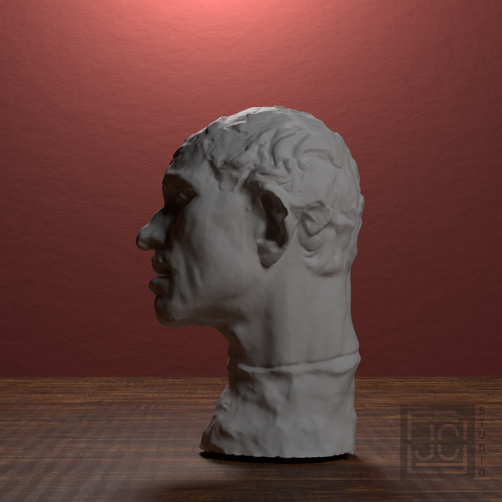 Pierre de Wissant bust after Rodin, hero-270 view