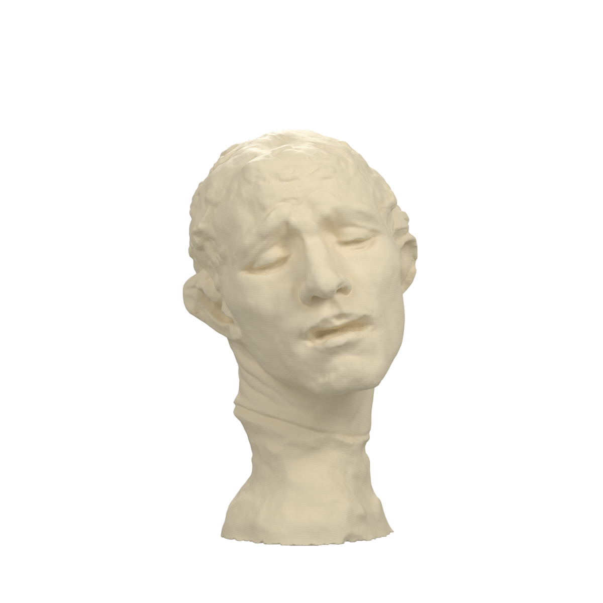Pierre de Wissant bust after Rodin, Ivory White finish