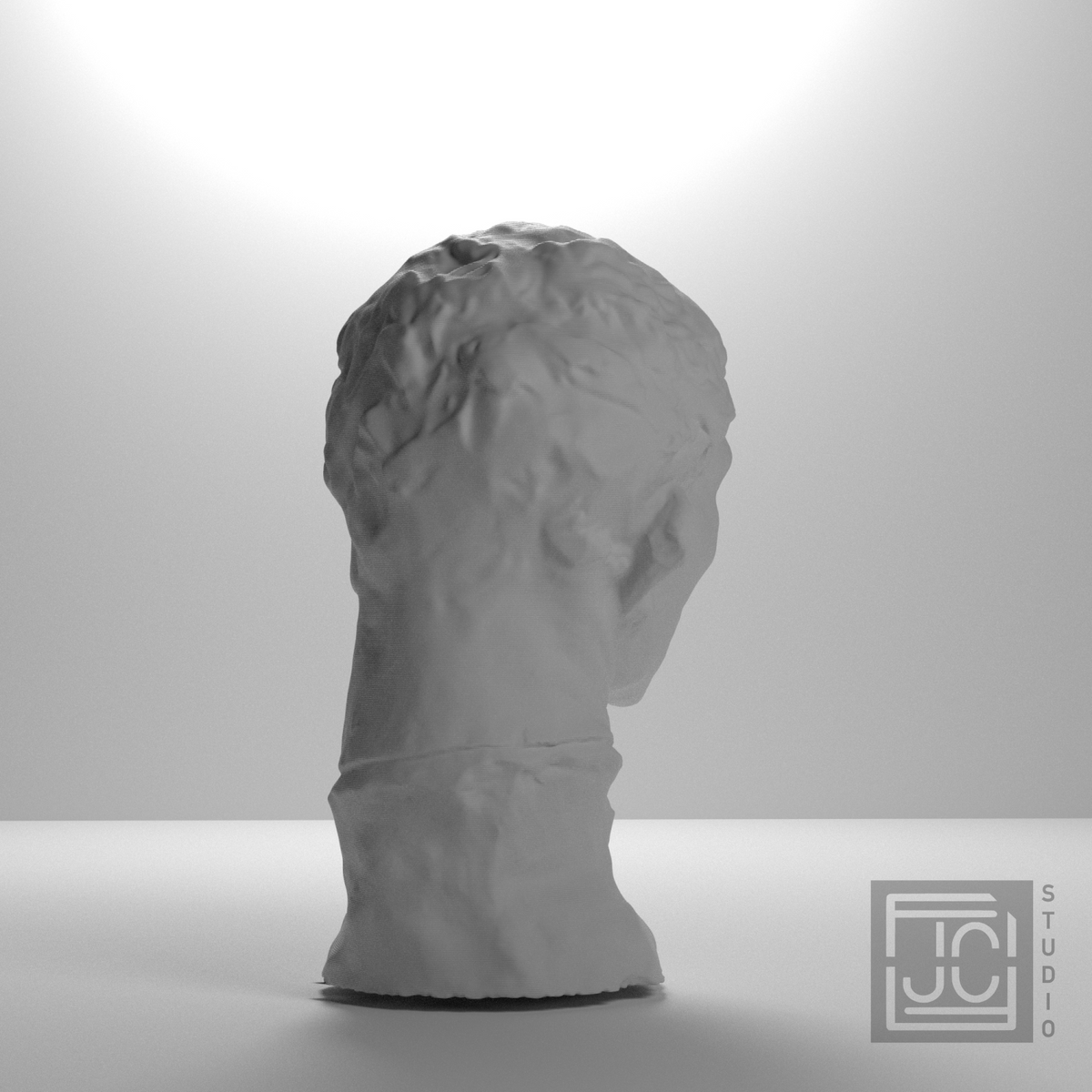 Pierre de Wissant bust after Rodin, studio-135 view