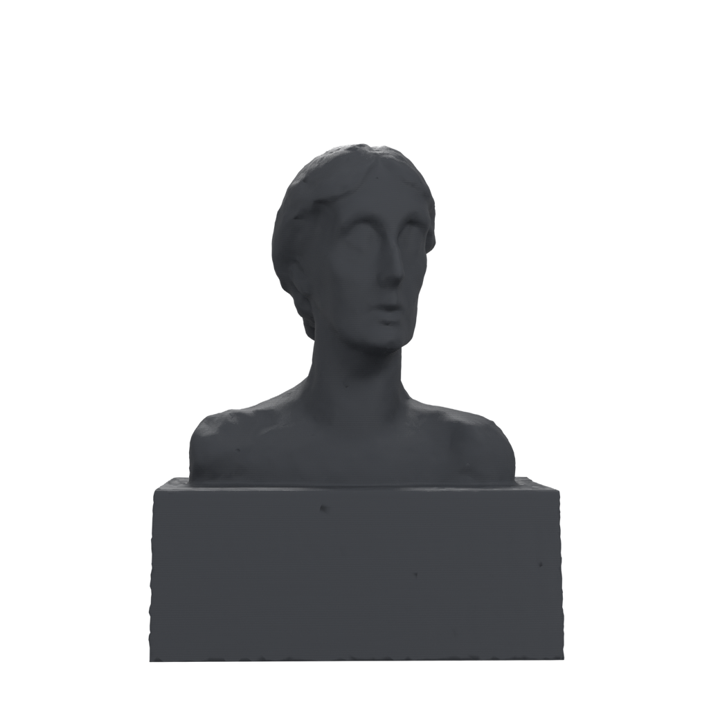 Virginia Woolf Bust after Stephen Tomlin, Charcoal Black finish