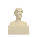 Virginia Woolf Bust after Stephen Tomlin, Ivory White finish