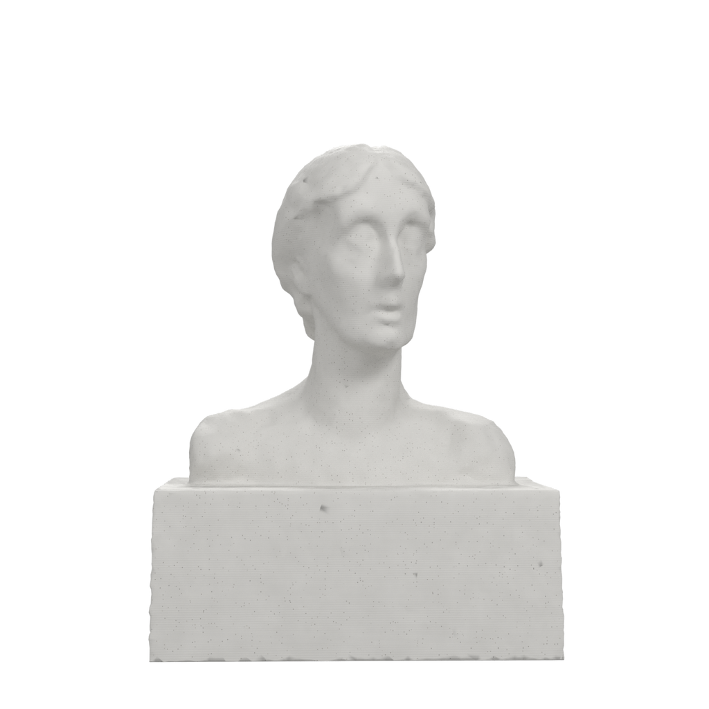 Virginia Woolf Bust after Stephen Tomlin, Marble Stone finish