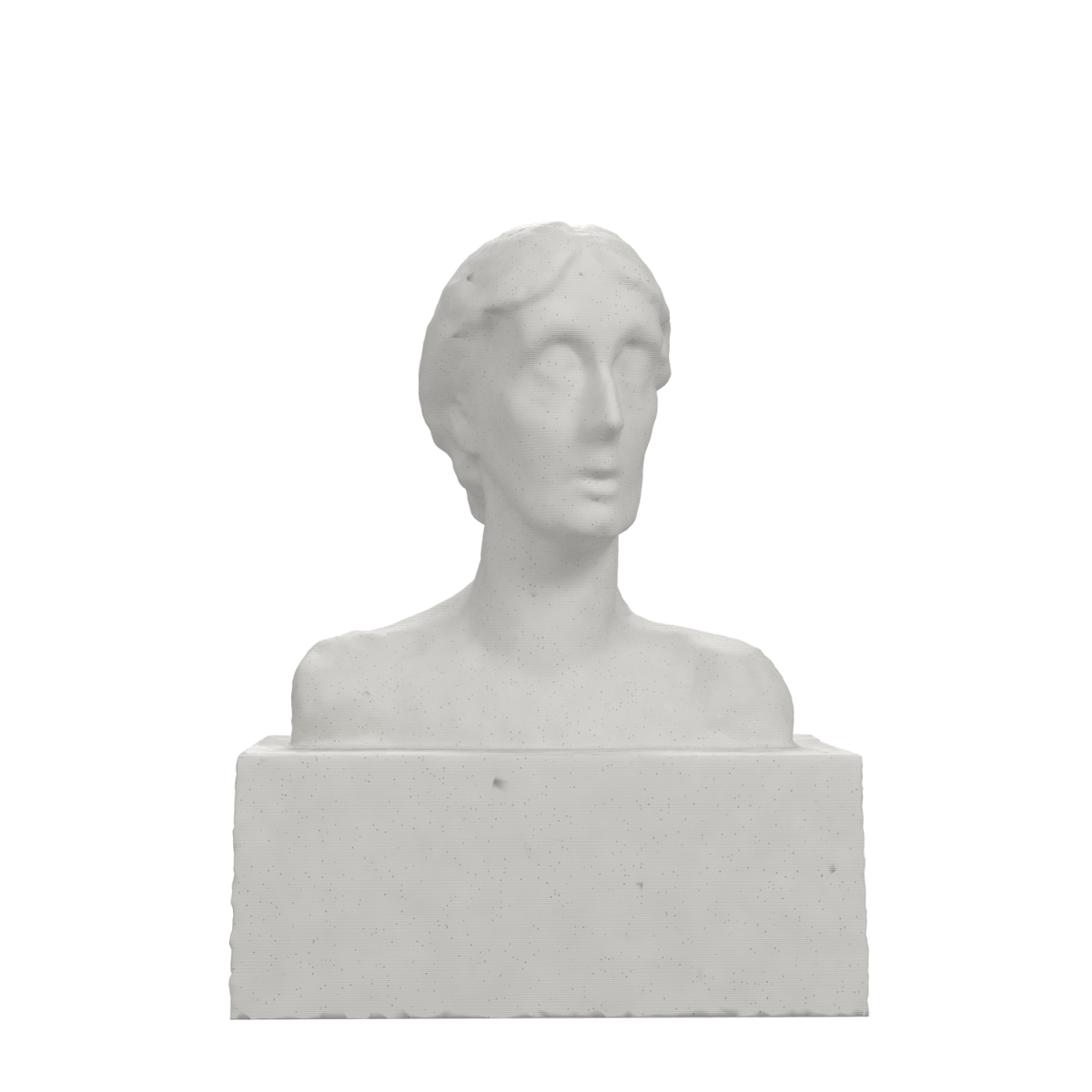 Virginia Woolf Bust after Stephen Tomlin, Marble Stone finish