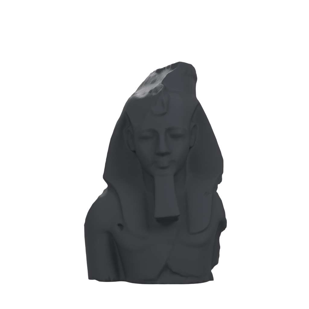 Ramesses II Bust, Younger Memnon, Charcoal Black finish