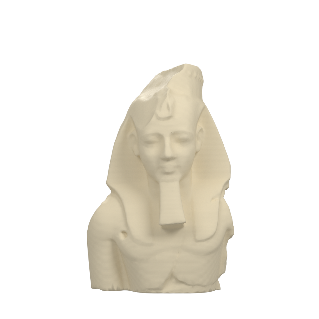 Ramesses II Bust, Younger Memnon, Ivory White finish