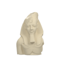 Ramesses II Bust, Younger Memnon, Ivory White finish