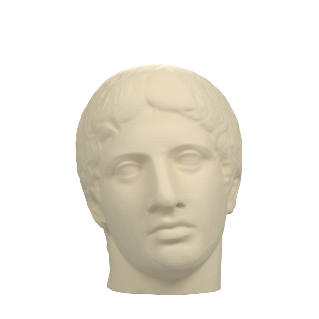 Doryphoros Portrait Head, Ivory White finish