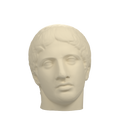 Doryphoros Portrait Head, Ivory White finish