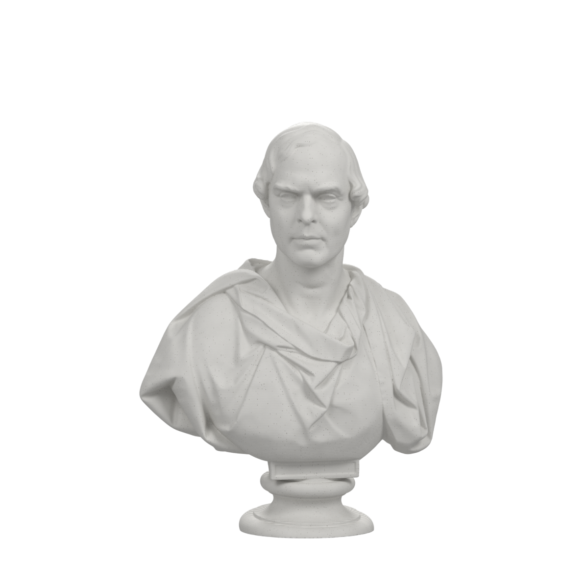 William Cabell Rives Bust after Paul Gayrard, Marble Stone finish