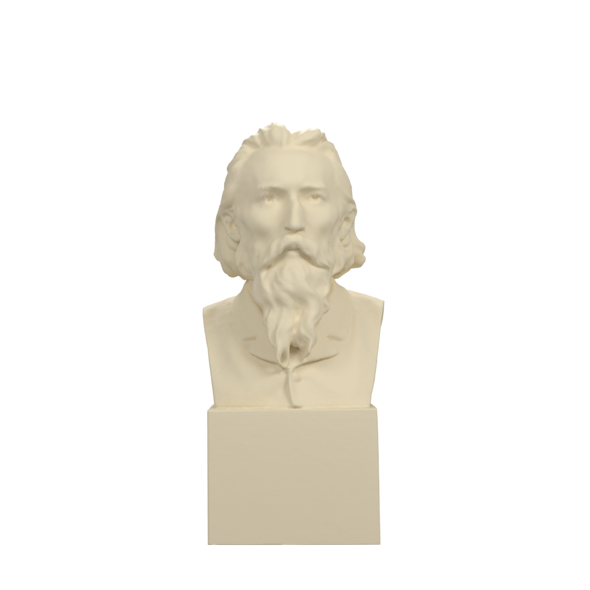 Jan Matejko Bust after Jan Tombiński, Ivory White finish