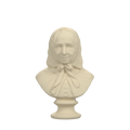 Fredrika Bremer Bust after Carl Gustaf Qvarnström, Ivory White finish