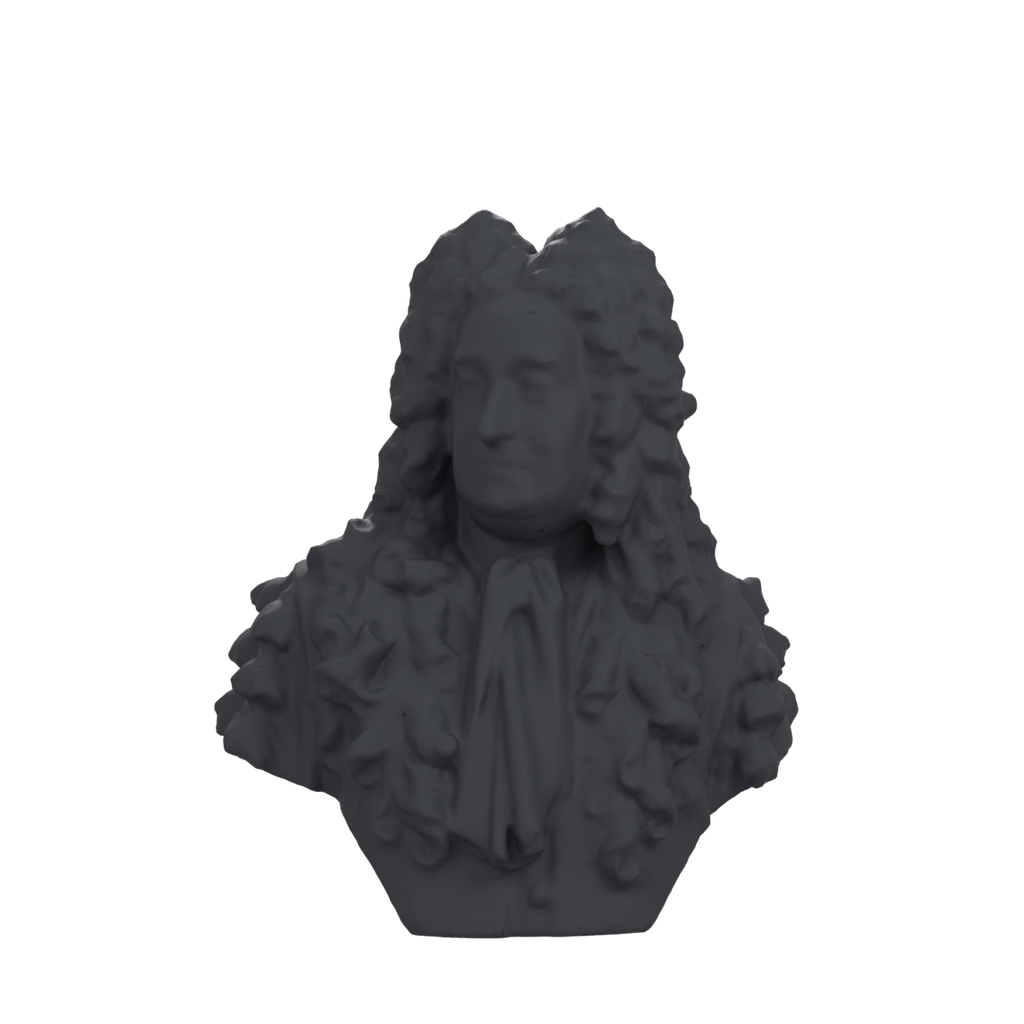 Sir Hans Sloane Bust after John Michael Rysbrack, Charcoal Black finish