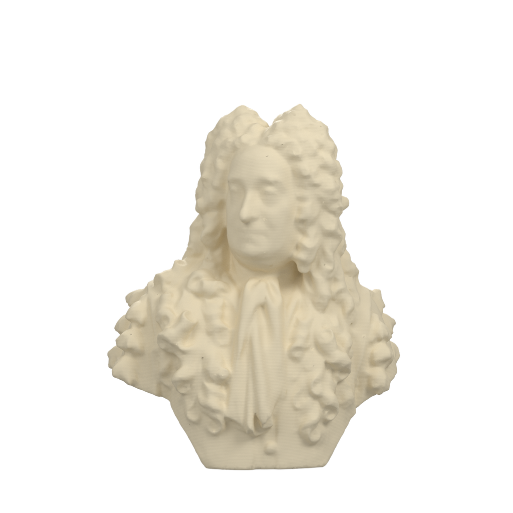 Sir Hans Sloane Bust after John Michael Rysbrack, Ivory White finish