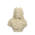 Sir Hans Sloane Bust after John Michael Rysbrack, Ivory White finish
