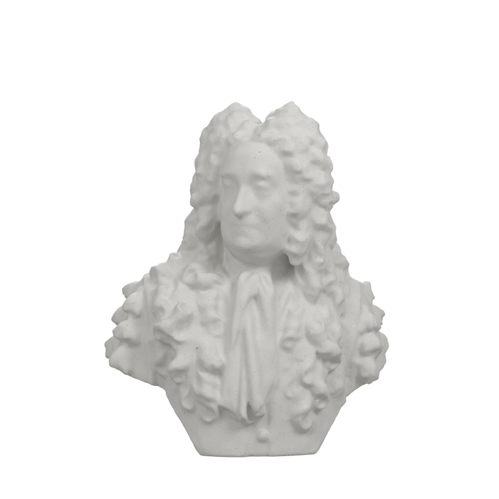 Sir Hans Sloane Bust after John Michael Rysbrack, Marble Stone finish