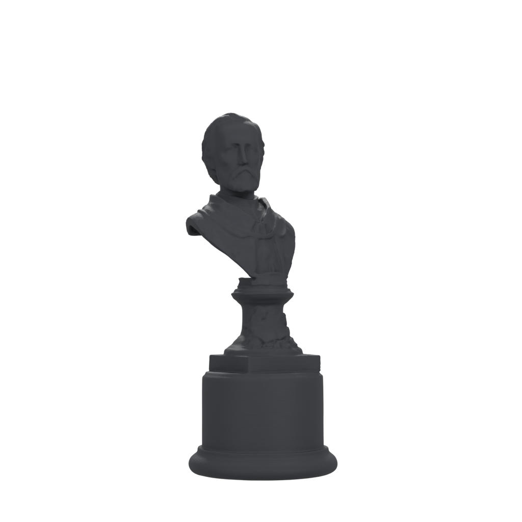 Jozef Szujski Bust, Charcoal Black finish