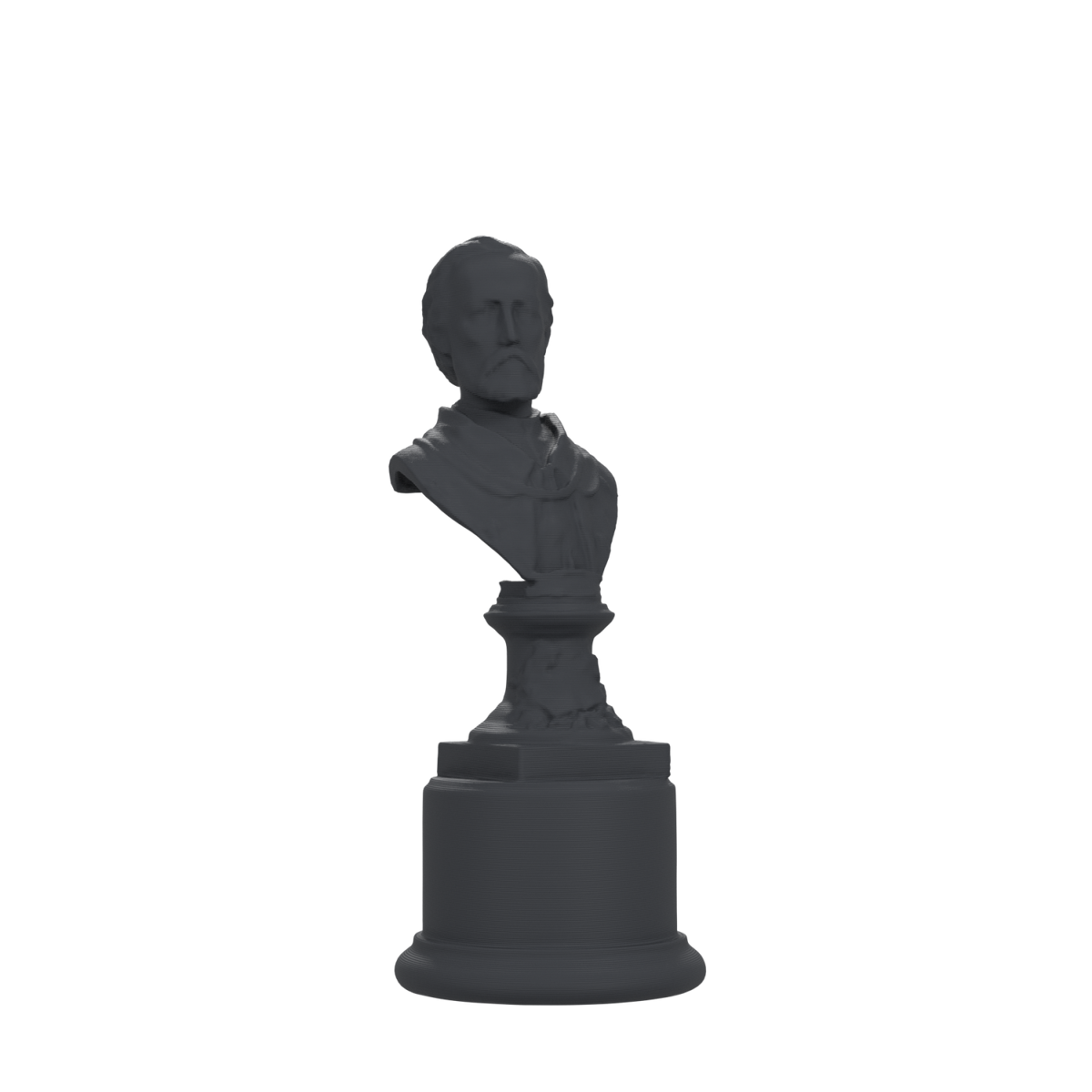 Jozef Szujski Bust, Charcoal Black finish