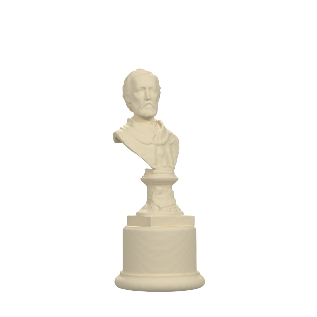 Jozef Szujski Bust, Ivory White finish