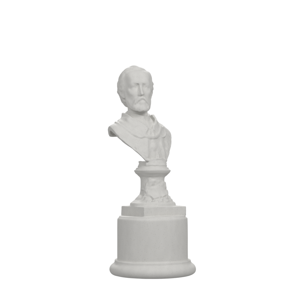 Jozef Szujski Bust, Marble Stone finish
