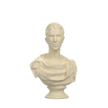 John Wood of Port Glasgow Bust, Ivory White finish