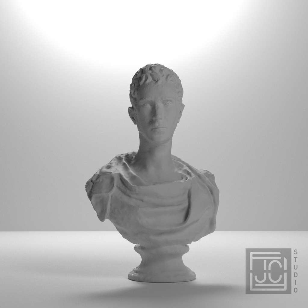 John Wood of Port Glasgow Bust, studio 0 degree view