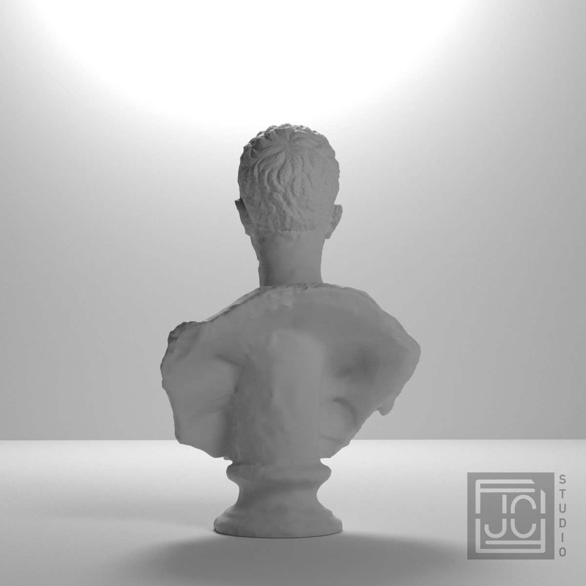 John Wood of Port Glasgow Bust, studio 180 degree view