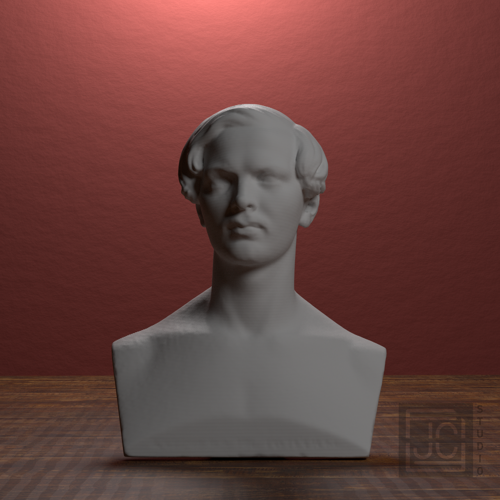 Count Kazimierz Potulicki Bust, library 0 degree view